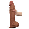 LoveToy SlidingSkin Gode Sliding Skin 27 x 6.5cm Marron